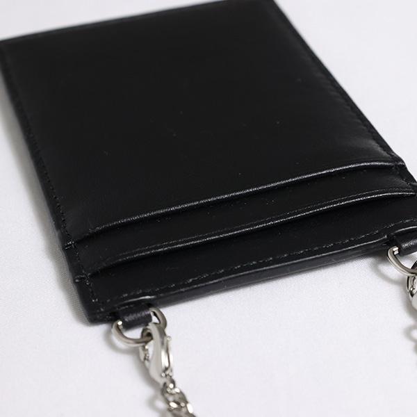 JIMMY CHOO ジミーチュウ Card Holder W/Chain カードホルダー カードケース 定期入れ パスケース チェーン レザー ロゴ レディース CARDHOLDERWCHAINANRの画像