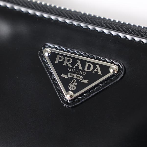 【値下げ相談可　未使用】PRADA　 　ミニバッグ ポーチ DAL 1913 Mini leather crossbody bag in black - Prada | Mytheresa