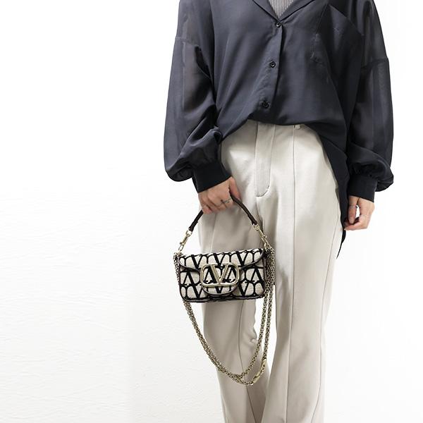 VALENTINO（ヴァレンティノ） LOCO TOILE ICONOGRAPHE SMALL SHOULDER