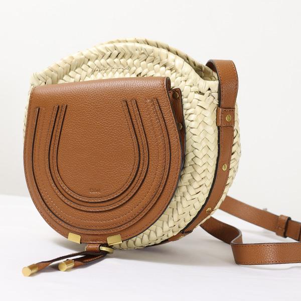 chloe マーシー　ラフィア&レザー　クロスボディバッグ Chloe クロエ ショルダーバッグ レディース MARCIE ラフィア