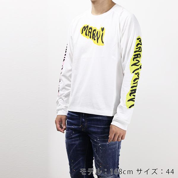 MARNI マルニ Logo Long Sleeve T-Shirts ロンT 長袖 プリントTシャツ 