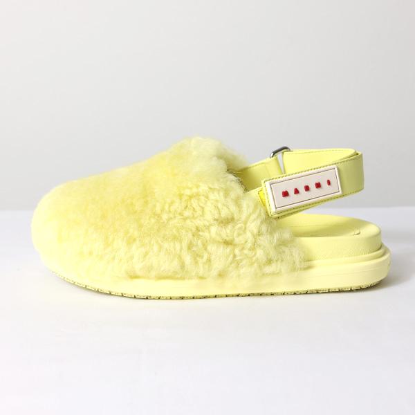 MARNI マルニ Shearling Sandal フスベットサボ シアリング