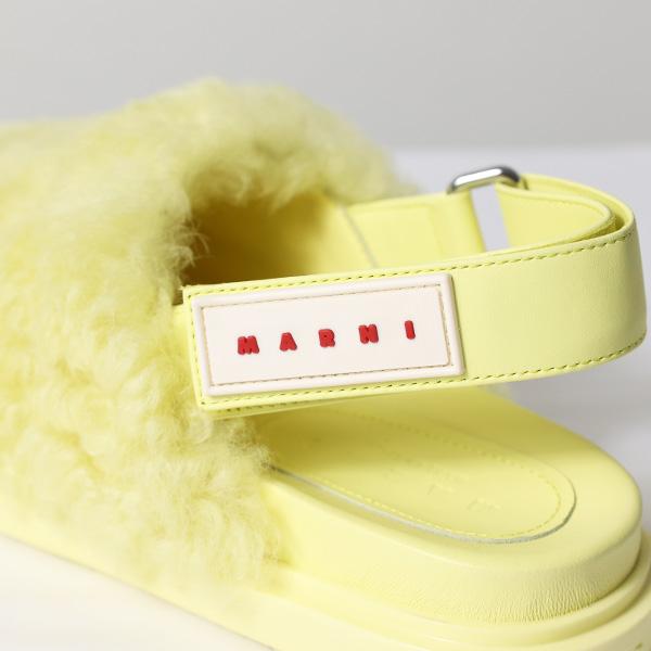 MARNI（マルニ） Shearling Sandal フスベットサボ シアリング
