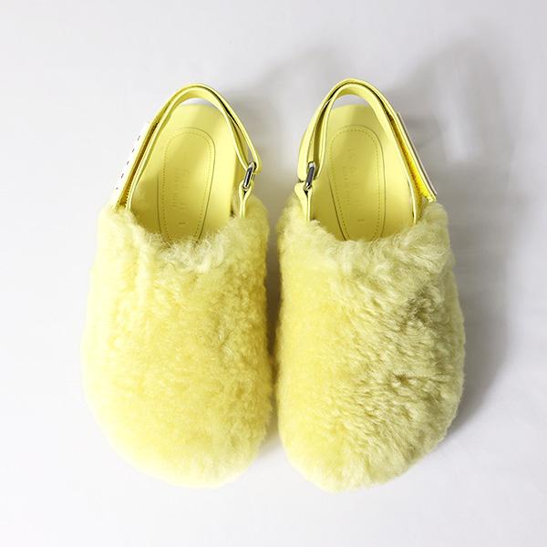 MARNI マルニ Shearling Sandal フスベットサボ シアリング