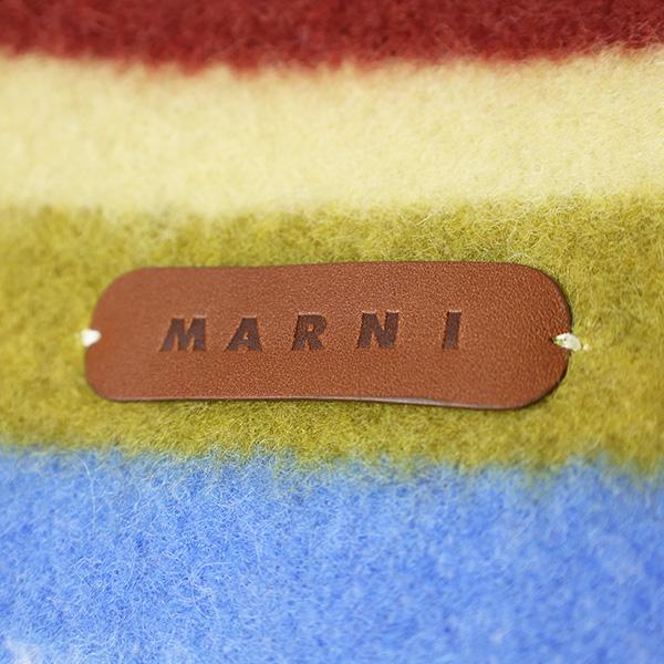 MARNI（マルニ） Alpaca Strips Scarf マフラー ストール フリンジ