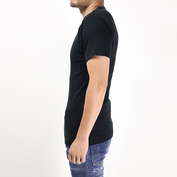 Maison Margiela ブラック クルーネックTシャツ Maison Margiela メゾンマルジェラ Crew Neck T-Shirts Tシャツ