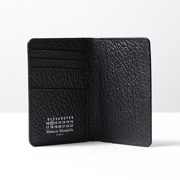 Maison Margiela メゾンマルジェラ カードホルダー カードケース パスケース 二つ折り 4ステッチ レザー メンズ  SA1VX0011 P4455の画像