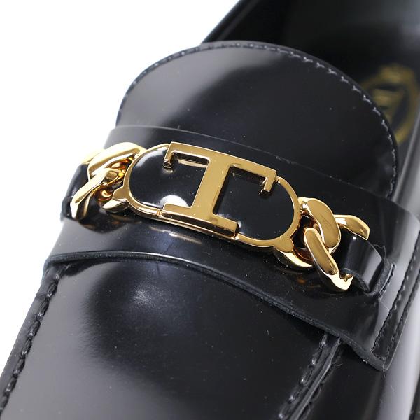 TODS トッズ T Chain Leather Loafers レザー ローファー メタルTチェーン パテントレザー 本革 ロゴ レディース XXW59C0EW00SHA｜lag-onlinestore｜06