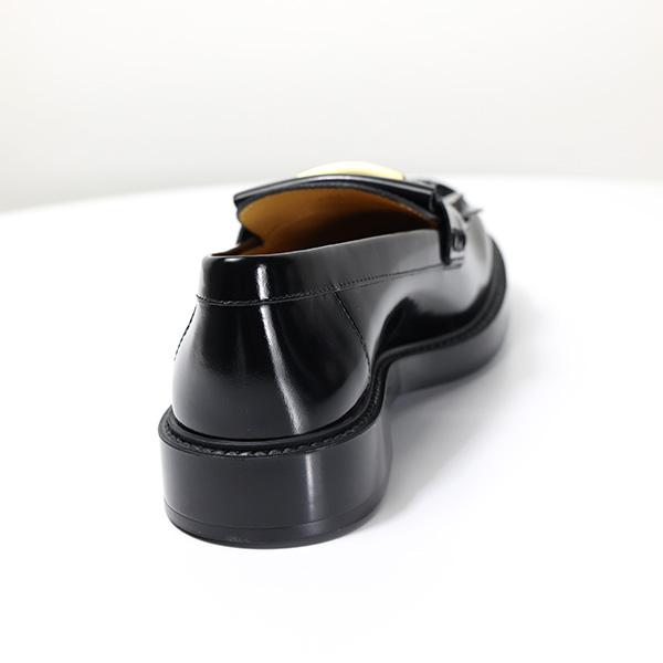 TODS トッズ T TIMELESS Fringe Leather Loafers レザー ローファー Tタイムレス 本革 メタルロゴ
