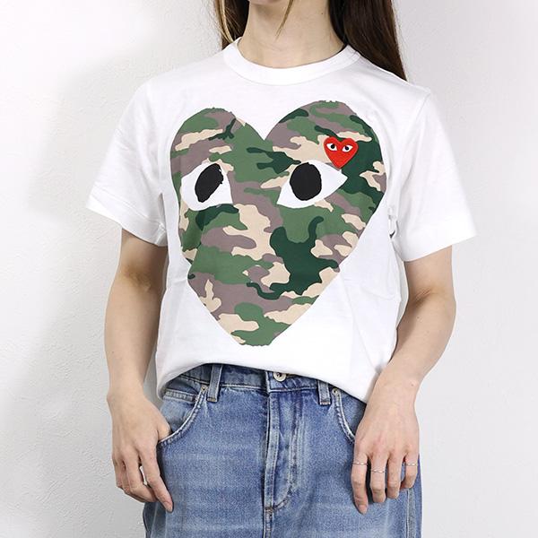 PLAY COMME des GARCONS コムデギャルソン Tシャツ 半袖 ロゴ レッド