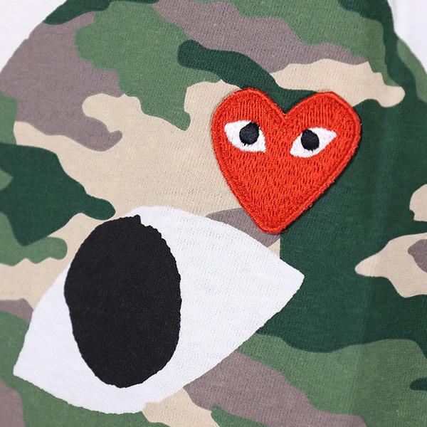 PLAY COMME des GARCONS コムデギャルソン Tシャツ 半袖 ロゴ レッド
