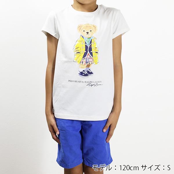 POLO RALPH LAUREN ポロラルフローレン POLO BEAR SHORT SLEEVE T-SHIRT Tシャツ 半袖 ロゴ ポロベア 熊 プリント キッズ 313901142 001｜lag-onlinestore｜02