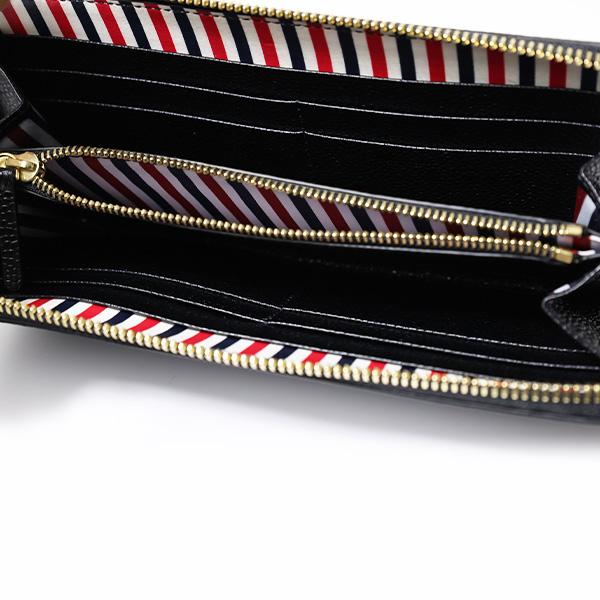 THOM BROWNE トムブラウン ZIP AROUND WALLET FAW012A00198 長 THOM BROWNE トムブラウン ZIP AROUND WALLET FAW012A00198 長