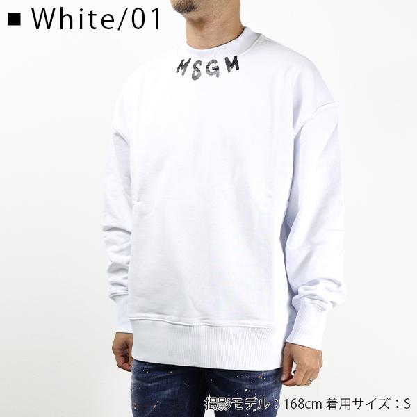 MSGM エムエスジーエム スウェット トレーナー モックネック ロゴ 