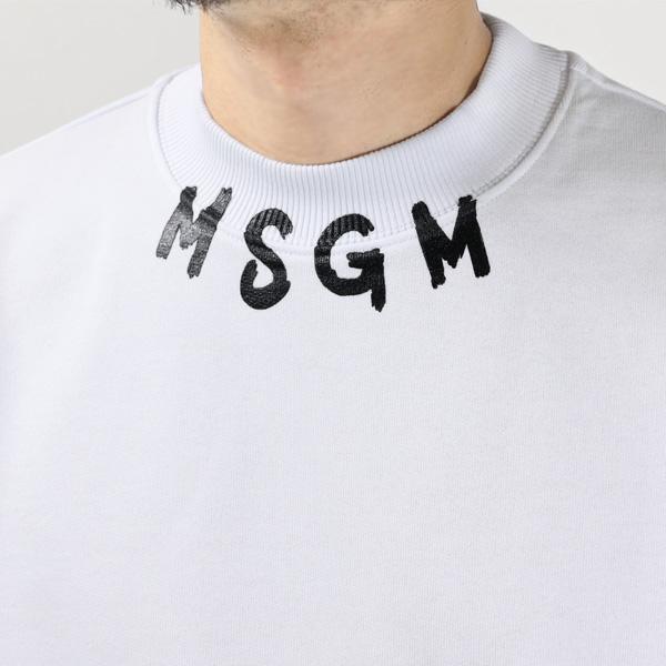 MSGM（エムエスジーエム） スウェット トレーナー モックネック ロゴ 