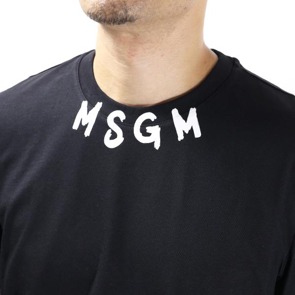 MSGM エムエスジーエム LOGO ON THE NECK T-SHIRTS ロゴ ネック MSGM エムエスジーエム LOGO ON THE NECK T-SHIRTS ロゴ ネック
