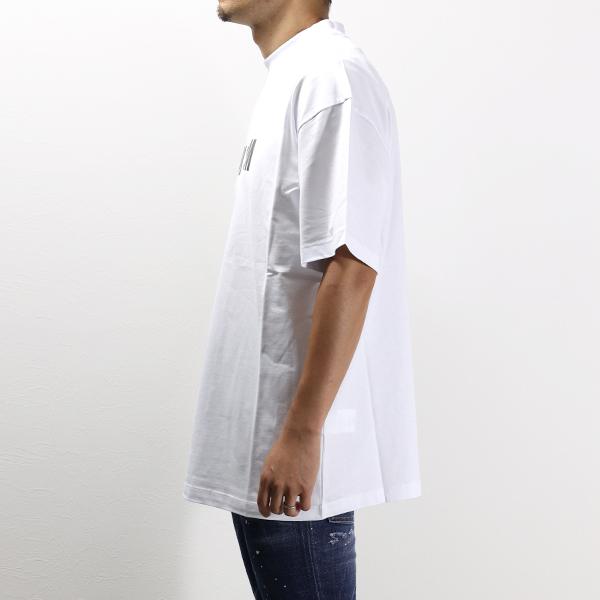 H547/美品 MSGM 半袖Tシャツ ロゴ クルーネック S 白 イタリア製 MSGM（エムエスジーエム） LOGO CREWNECK T-SHIRTS Tシャツ 半袖
