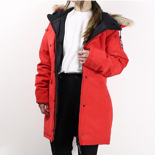 カナダグースビクトリアパーカレディースダウンジャケットレッドサイズM