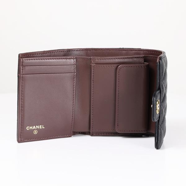 CHANEL♡キャビアスキンマトラッセ 三つ折り財布 キャビアスキン シャネル （CHANEL） マトラッセ スモールウォレット