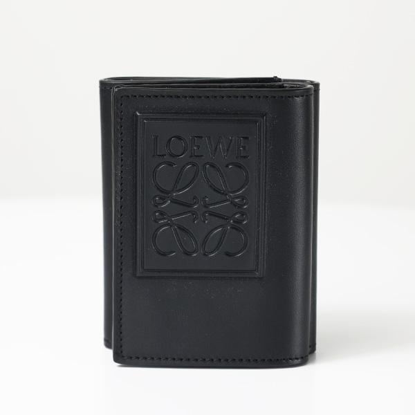 LOEWE（ロエベ） 三つ折り財布 ミニ財布 アナグラムロゴ 本革 メンズ