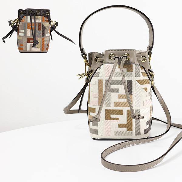 希少◎FENDI フェンディ 2way ショルダーバッグ モントレゾール FENDI☆MON TRESOR leather☆ミニ2wayバッグ☆送料込 (FENDI