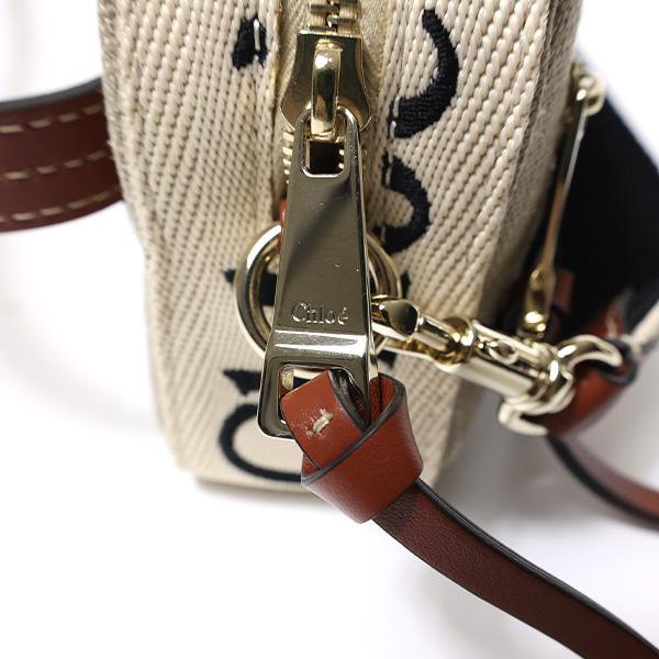 Chloe クロエ Woody Belt Bag ベルトバッグ ボディバッグ ハンドバッグ ウッディ リボン 鞄 リネンキャンバス レディース CHC23AS432L06 27Sの画像