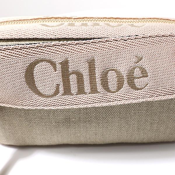 Chloe クロエ Woody Belt Bag ベルトバッグ ボディバッグ ハンドバッグ ウッディ リボン 鞄 リネンキャンバス レディース CHC23AS432L13 26Yの画像