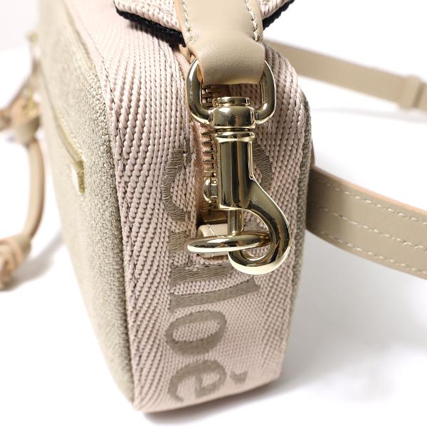 Chloe クロエ Woody Belt Bag ベルトバッグ ボディバッグ ハンドバッグ ウッディ リボン 鞄 リネンキャンバス レディース CHC23AS432L13 26Yの画像