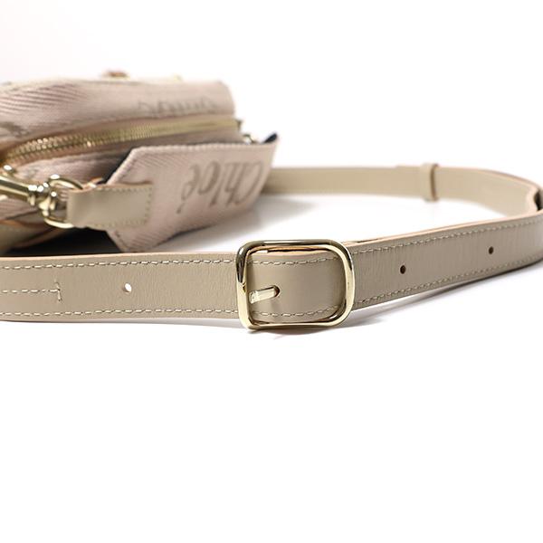 Chloe クロエ Woody Belt Bag ベルトバッグ ボディバッグ ハンドバッグ ウッディ リボン 鞄 リネンキャンバス レディース CHC23AS432L13 26Yの画像