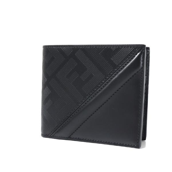 FENDI（フェンディ） シャドー ダイアゴナル 二つ折り財布 FFロゴ