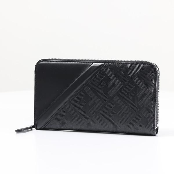 FENDI（フェンディ） 長財布 ラウンドファスナー シャドーダイアゴナル