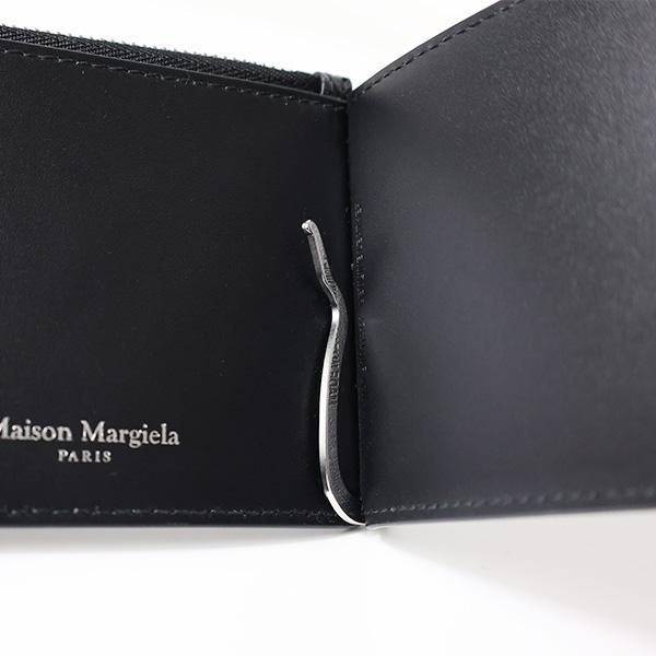 正規販売 Maison Margiela メゾン マルジェラ BI-FOLD WALLET 二つ折り財布 マネークリップ 小銭入れあり レザー SA1UI0018 P4745 T8013