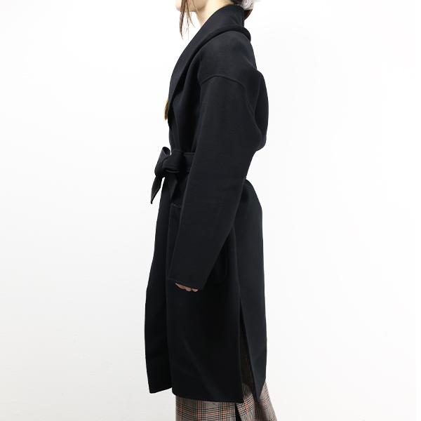24AW new/Mackage タイラダブルフェイスラップコート Coat Black Mackage MACKAGE マッカージュ ダブルフェイスコート ラップ