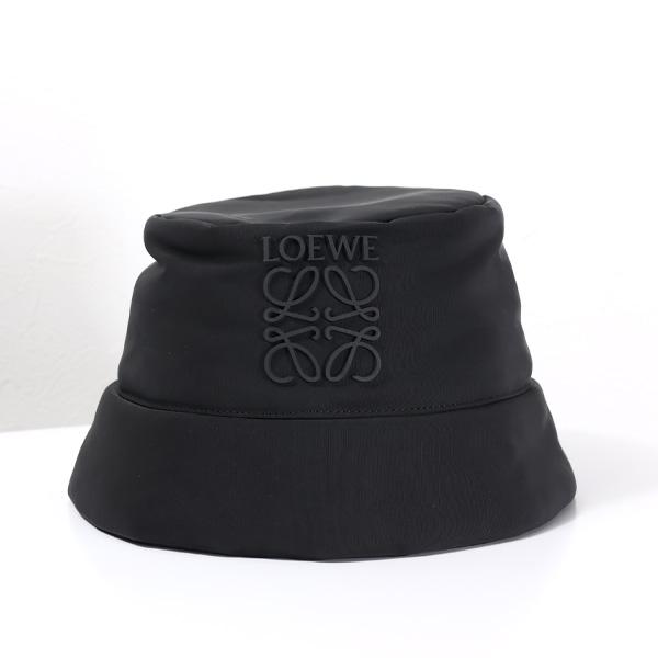 e*r様 ロエベ　パナマ帽x革リボン LOEWE（ロエベ） Puffy Bucket Hat バケットハット ハット 帽子