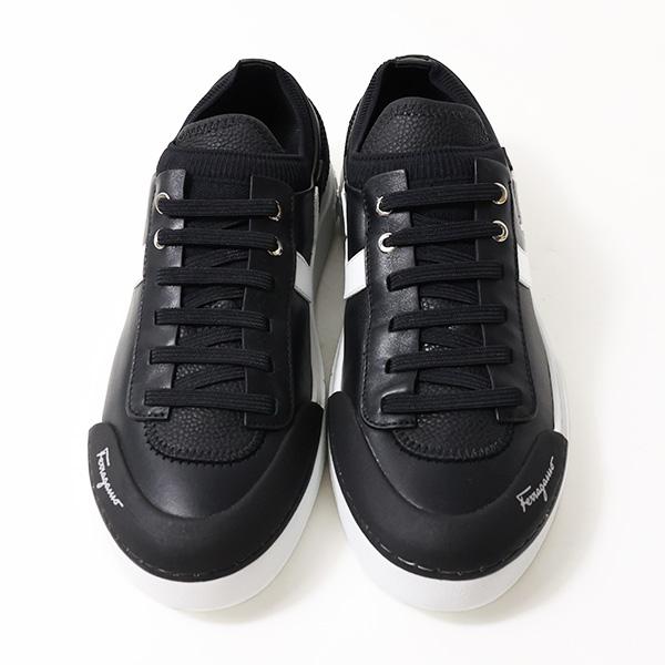 【FERRAGAMO】 レザー レースアップ スニーカー トラメッザ レースアップ - メンズ | Ferragamo