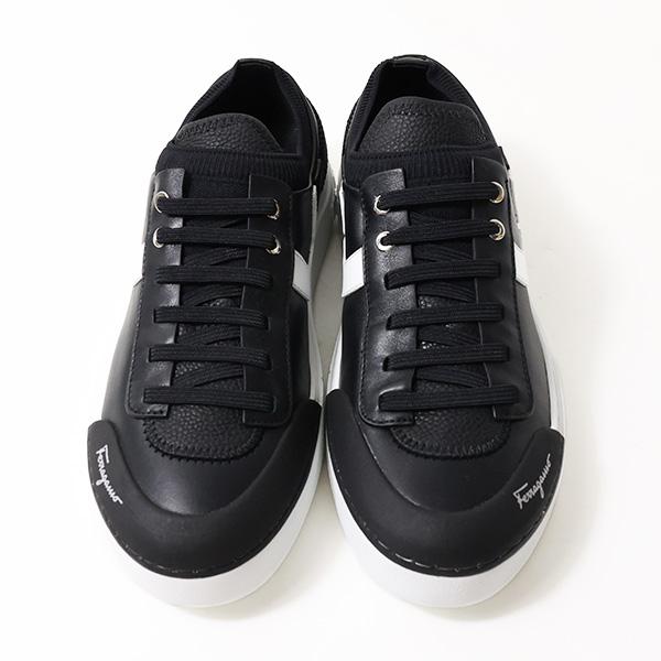 サルヴァトーレフェラガモ Gancini Sneakers スニーカー ローカット 靴 レースアップ ガンチーニ レザー 本革 メンズ 020840｜lag-onlinestore｜02