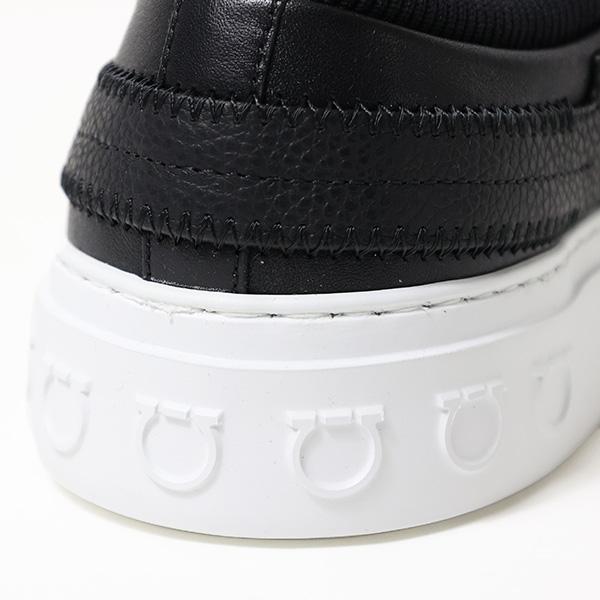 未使用✨サルヴァトーレフェラガモ　レザースニーカー　ガンチーニ　ブラック Salvatore Ferragamo (サルヴァトーレフェラガモ) レザー