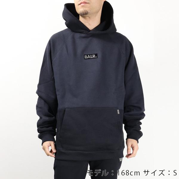 BALR ボーラー Carter Loose Double Arrow Hoodie パーカー プルオーバーパーカー コットン ロゴ メンズ B1261.1097　メタルロゴ　Qシリーズ｜lag-onlinestore｜02