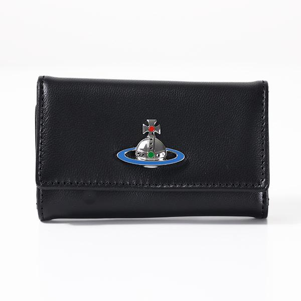 Vivienne Westwood　キーケース　レザー　4連　オーブ　ロゴ　美品 Vivienne Westwood - Vivienne Westwood キーケース 4連 レザー