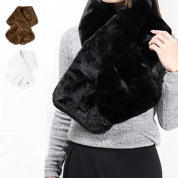 UGG アグ W FAUX FUR PULL THRU SCARF フェイクファープルスルースカーフ マフラー フェイクファー 防寒