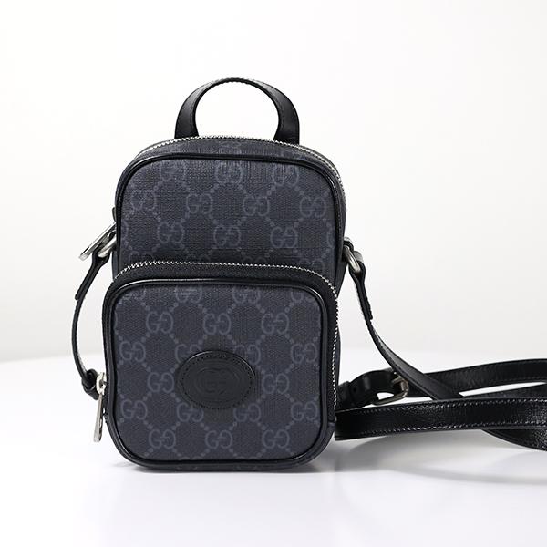 GUCCI グッチ GG ショルダーバッグ ハンドバッグ クロスボディバッグ レザー ブラック メンズ 672952 92TCN 1000｜lag-onlinestore｜02