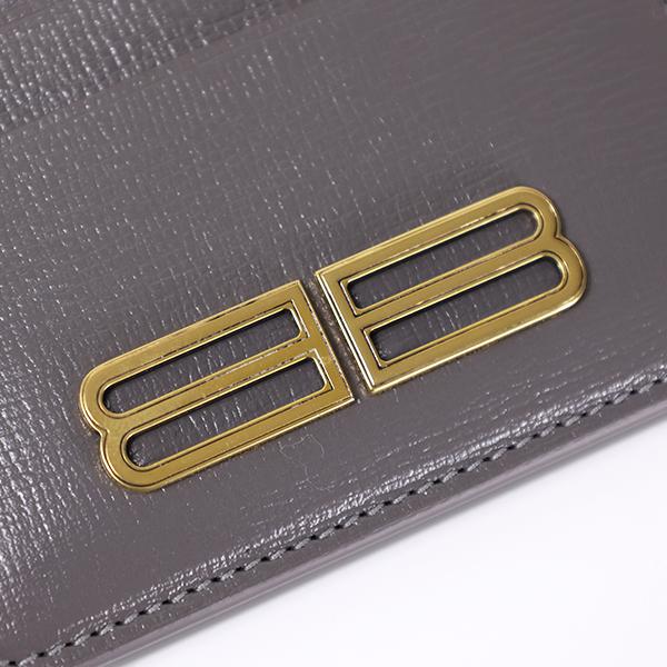 BALENCIAGA バレンシアガ✪レザー BBロゴカードケース パスケース