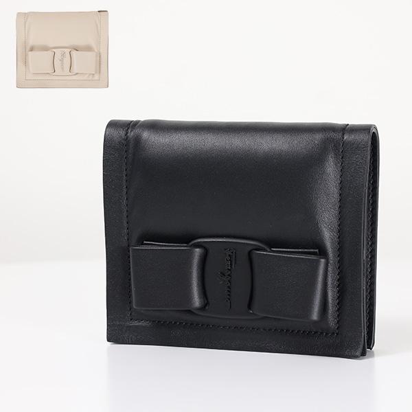 Salvatore Ferragamo フェラガモ VIVA BOW 値交渉可 FERRAGAMO（フェラガモ） サルヴァトーレフェラガモ VIVA BOW Bi-Fold