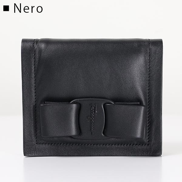 【美品✨】サルヴァトーレフェラガモ　折財布 ヴァラリボン　バイカラー FERRAGAMO フェラガモ 二つ折り 財布 レディース 革 使いやすい
