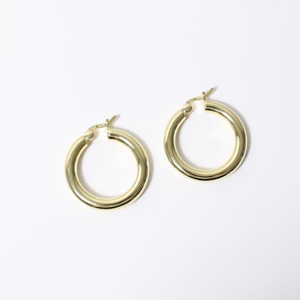 TOM WOOD（トムウッド） Classic Hoops Thick Medium Earrings Gold