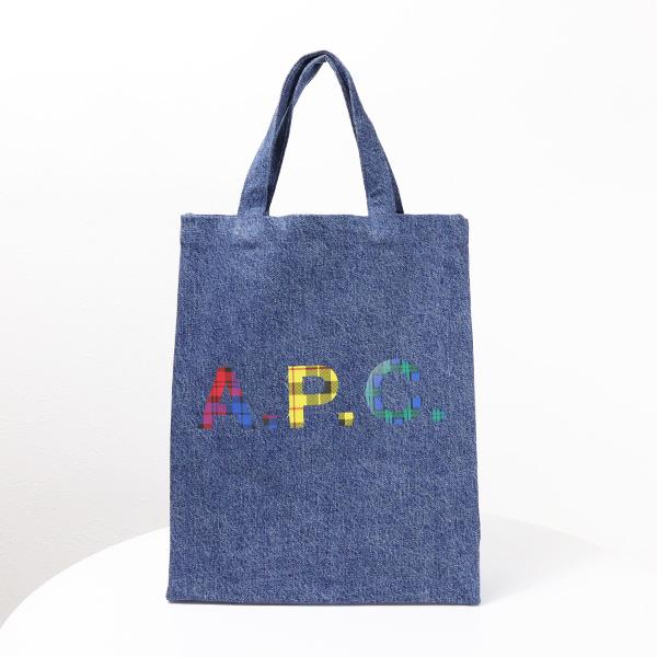 デニムトートバッグ apc ロゴ おしゃれ A P C アーペーセー A P C APC