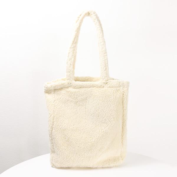 A.P.C. アーペーセー FLEECE TOTE LOU トートバッグ ロゴトート A4 レザーパッチ ボア ムートンCOGXD-M61857_2