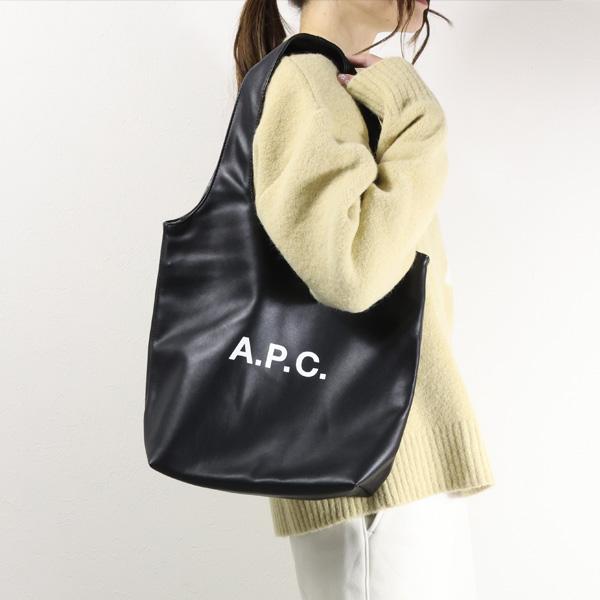 A.P.C. アーペーセー LOGO TOTE NINON SMALL トートバッグ ロゴトート ニノン スモール A4 メンズ PUAAT-M61861の画像