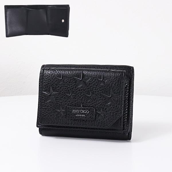 JIMMY CHOO（ジミーチュウ） 三つ折り財布 折りたたみ財布 コンパクト