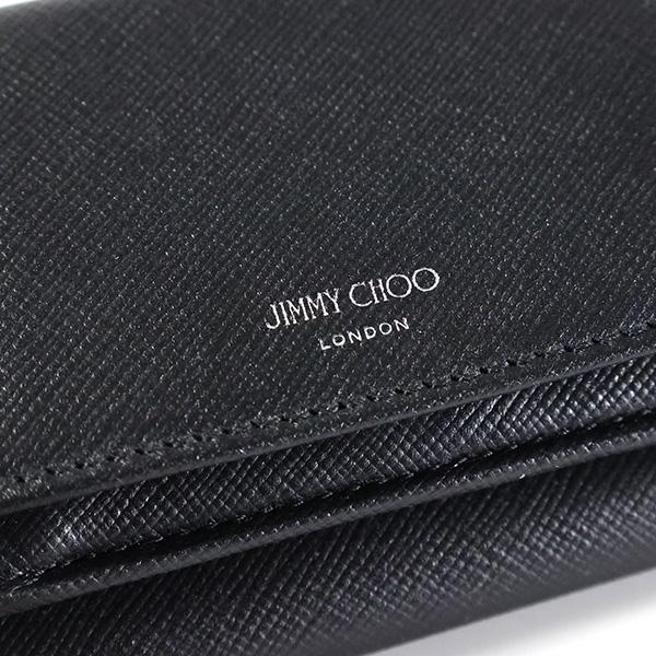 ✨新品未使用・箱保証書付き✨　ジミーチュウ　長財布　JCロゴ　ロゴ刻印　　黒 ジミー チュー JIMMY CHOO 長財布（かぶせ蓋） ニノ スター
